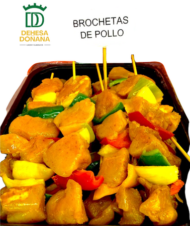 Brocheta de pollo